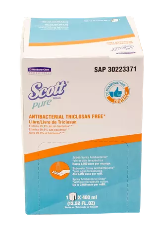 Scott pure sabonete bactericida spray - 6 x 400ml