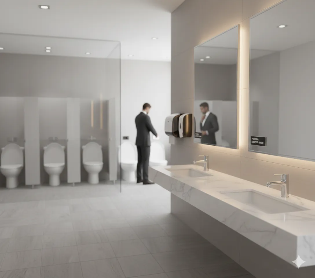 A importância da higiene e segurança nos banheiros corporativos
